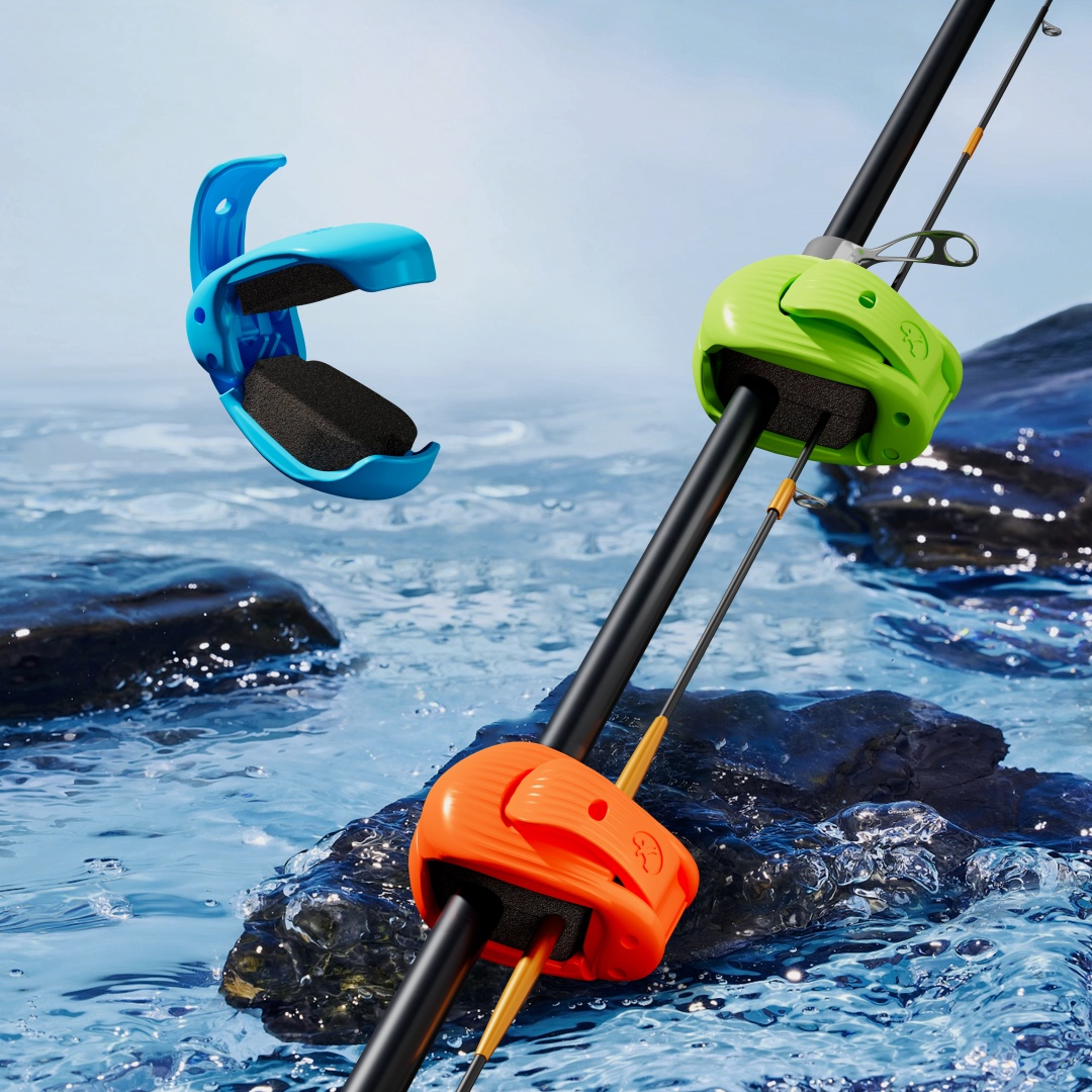 Fishing Rod Travel - قطعتان من مشبك صنارة الصيد سريع