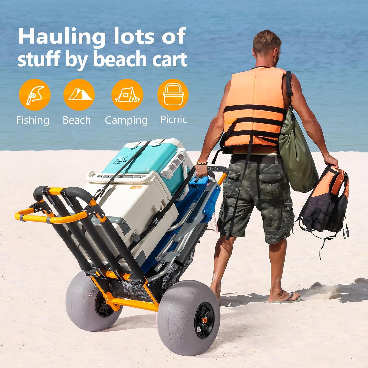 عربة صيد بحرية من بونلو، عربة  - مراجعة Fishing Rod Holder وسعره