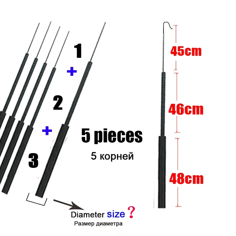 4.1 مللي متر-6.4 مللي متر 5 قط - مراجعة Fishing Rod Tip Replacement وسعره
